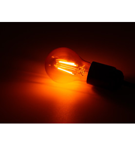 JEU D'AMPOULES À FILAMENT LED - A60 - VERRE COLORÉ - 4 pcs - ROUGE - V