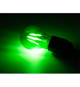 JEU D'AMPOULES À FILAMENT LED - A60 - VERRE COLORÉ - 4 pcs - ROUGE - V
