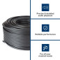 CÂBLE HAUT-PARLEUR - NOIR - 2 x 2.50 mm² - 100 m CÂBLE HAUT-PARLEUR - NOIR - 2 x 2.50 mm² - 100 m