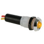 VOYANT LED JAUNE 24V - BOITIER CHROME VOYANT LED JAUNE 24V - BOITIER CHROME