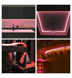 FLEXIBLE LUMINEUX À LED - 9 m - ROUGE - VS