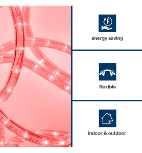 FLEXIBLE LUMINEUX À LED - 9 m - ROUGE - VS