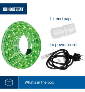 FLEXIBLE LUMINEUX À LED - 9 m - VERT - VS
