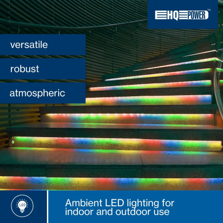 FLEXIBLE LUMINEUX À LED - 2 CANAUX - MULTICOLORE + CONTRÔLEUR (9m)