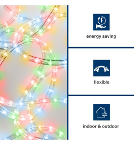 FLEXIBLE LUMINEUX À LED - 2 CANAUX - MULTICOLORE + CONTRÔLEUR (20 m) -