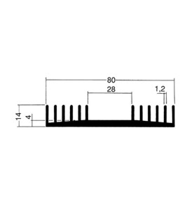 REFROIDISSEUR 0.5m SANS PERCAGE 0.6°C/W - Velleman