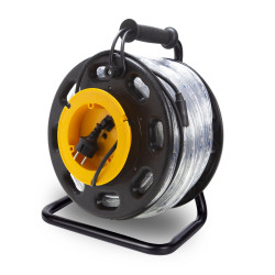 TAMBOUR DE CORDE LUMINEUX LED - 30 m - BLANC FROID - ÉCLAIRAGE DE SÉCU