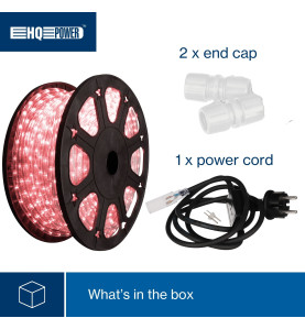 FLEXIBLE LUMINEUX À LED - 45 m - ROUGE - VS