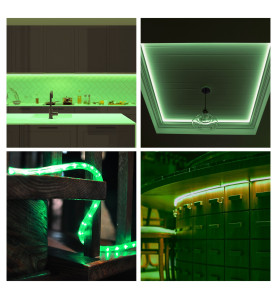 FLEXIBLE LUMINEUX À LED - 45 m - VERT - VS