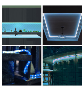 FLEXIBLE LUMINEUX À LED - 45 m - BLEU - VS