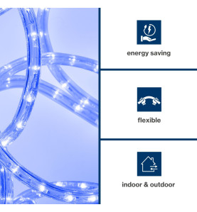 FLEXIBLE LUMINEUX À LED - 45 m - BLEU - VS