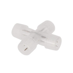 CONNECTEUR EN FORME DE "X" POUR FLEXIBLES LUMINEUX et FLEXIBLES LUMINE
