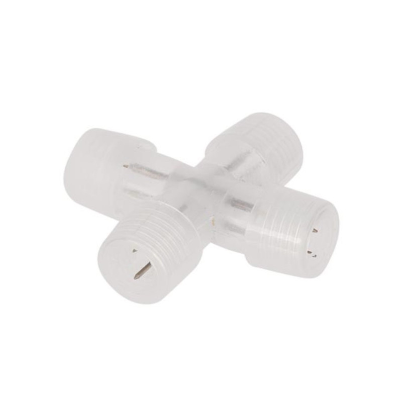 CONNECTEUR EN FORME DE "X" POUR FLEXIBLES LUMINEUX et FLEXIBLES LUMINEUX À LED - 1 pc