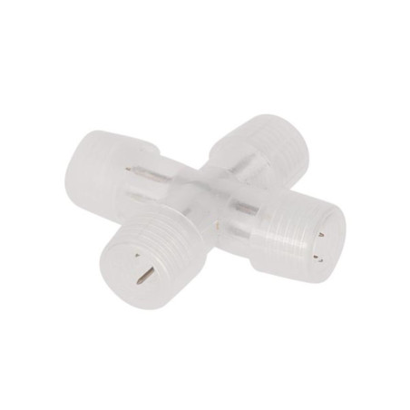 CONNECTEUR EN FORME DE "X" POUR FLEXIBLES LUMINEUX et FLEXIBLES LUMINE