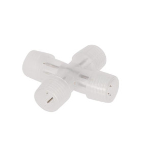 CONNECTEUR EN FORME DE "X" POUR FLEXIBLES LUMINEUX et FLEXIBLES LUMINE