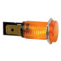 VOYANT ROND 14mm 12V ORANGE