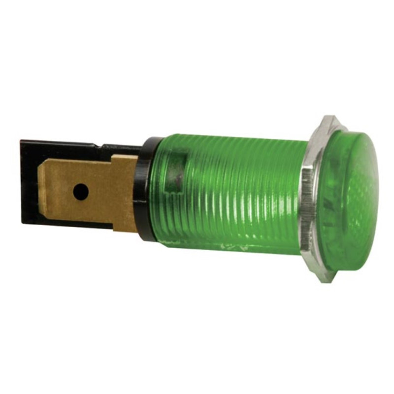 VOYANT ROND 14mm 12V VERT