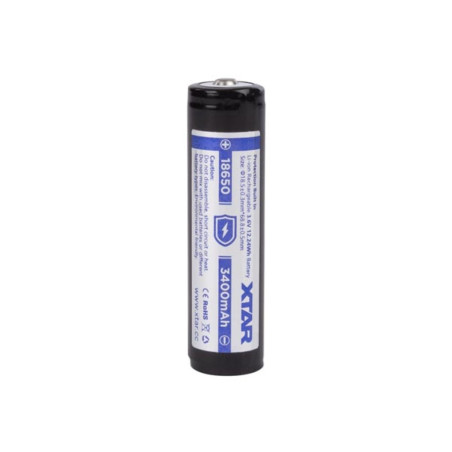 XTAR - ACCU LI-ION CYLINDRIQUE 3.6 V - 3400 mAH - 18650 - Velleman