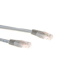 Câble réseau CAT6 U/UTP, CCA, 1m, gris - Velleman