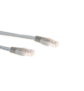 Câble réseau CAT6 U/UTP, CCA, 1m, gris - Velleman