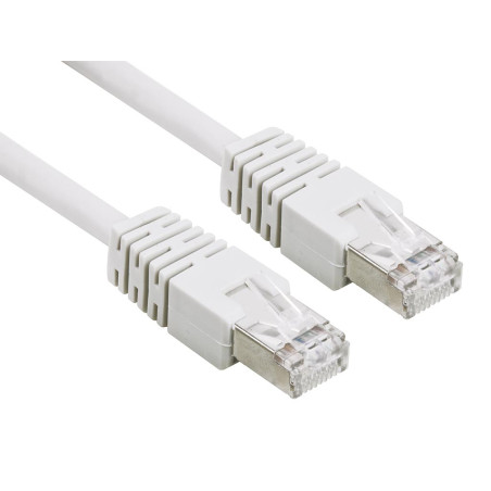 Câble réseau CAT6 U/UTP, CCA, 5m, blanc - Velleman