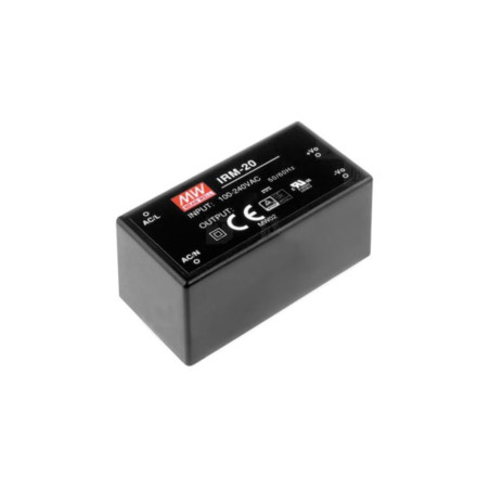 MEAN WELL - ALIMENTATION - 1 SORTIE - 20 W - ENCAPSULÉ - 12 V - Vellem