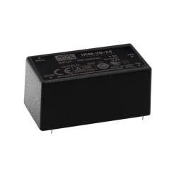 MEAN WELL - ALIMENTATION - 1 SORTIE - 20 W - ENCAPSULÉ - 24 V - Vellem