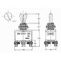 INVERSEUR BIPOLAIRE A LEVIER ON-ON 5A/250V - CONNEXION A VISSER