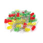 JEU DE LED - 80 pcs - 2 TAILLES - 3 COULEURS