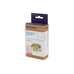 JEU DE LED - 80 pcs - 2 TAILLES - 3 COULEURS