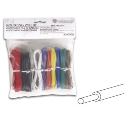 Assortiment fils de câblage - 10 couleurs - 60 m - âme monobrin - Vell