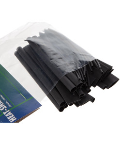 Lot de gaines thermoretractables - 40 pcs - noir - Velleman