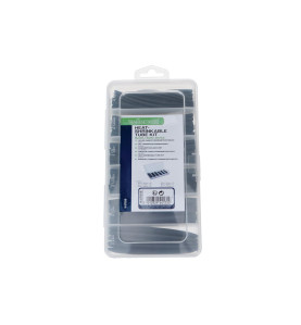 sJeu de gaines thermorétractables - noir avec colle - 10 cm - 85 pcs -