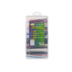 Lot de gaines thermorétrectables - multicolore - 10 cm - 170 pcs - dans coffret de rangement