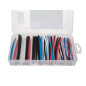 Lot de gaines thermorétrectables - multicolore - 10 cm - 170 pcs - dans coffret de rangement