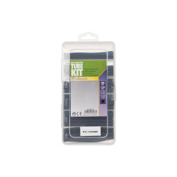 Lot de gaines thermorétractables - noir 10 cm - 170 pcs - dans coffret de rangement