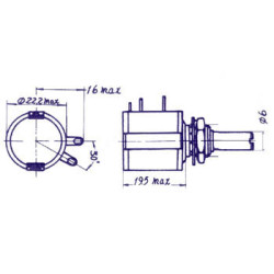 Potentiomètre à 10 tours à bas coût 2K