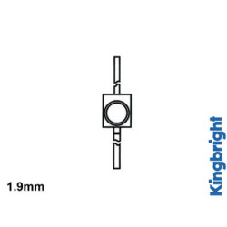 LED SOLID-STATE SUBMINIATURE 1.9mm - ROUGE DIFFUSANT - Velleman