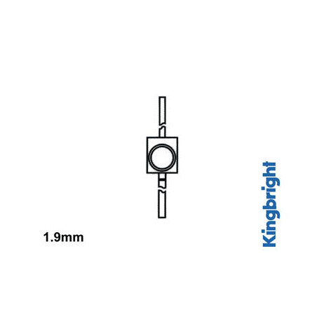 LED SOLID-STATE SUBMINIATURE 1.9mm - ROUGE DIFFUSANT - Velleman