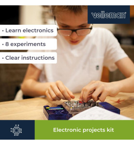 Kit de projets électroniques - 8 expériences - LED & musique - Vellema