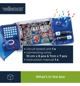 Kit de projets électroniques - 8 expériences - LED & musique - Vellema