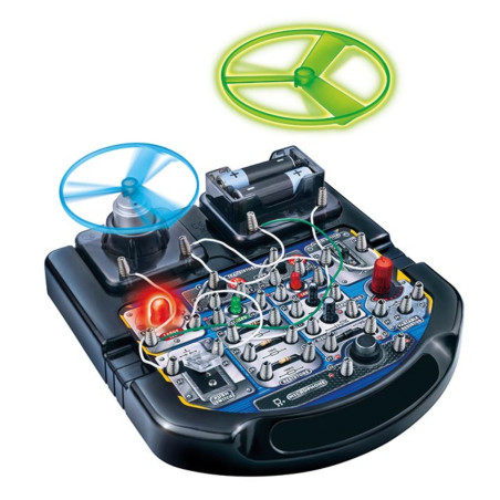 Kit de projets électroniques - 19 expériences - LED, ventilateur et so