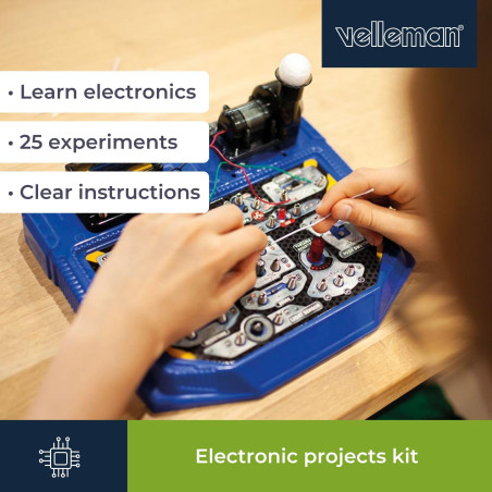 Kit de projets électroniques - 25 expériences - circuits amusants
