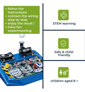 Kit de projets électroniques - 25 expériences - circuits amusants - Ve