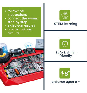 Kit de projets électroniques - 50 expériences - circuit lab - Velleman