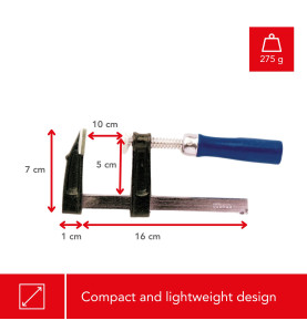 Serre-joint - 100 mm x 50 mm - PRL
