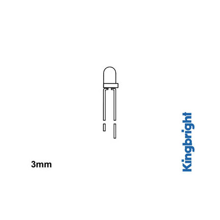 LED STANDARD 3mm - JAUNE DIFFUSANT - Velleman