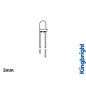 LED STANDARD 3mm - JAUNE DIFFUSANT
