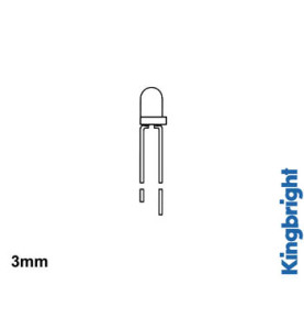 LED STANDARD 3mm - JAUNE DIFFUSANT - Velleman