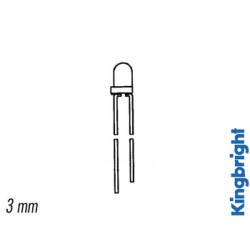 LED CLIGNOTANTE VERTE DIFFUSANTE 3mm - Velleman